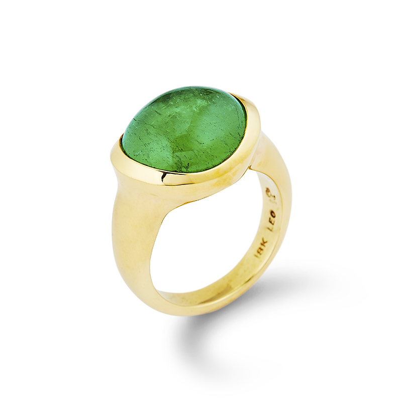 Cabochon Emerald Ring