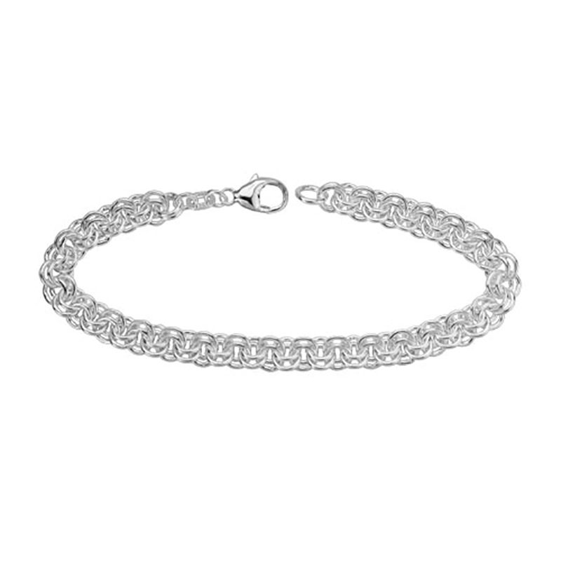 Sterling Silver Double Link Bracelet