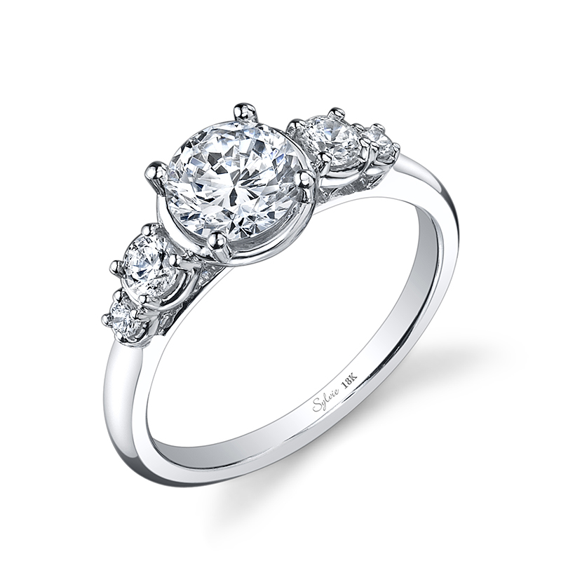 Five Stone Diamond Engagement Ring