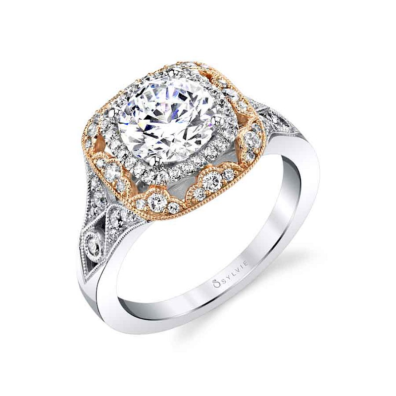 Sylvie Rose Jade Engagement Ring